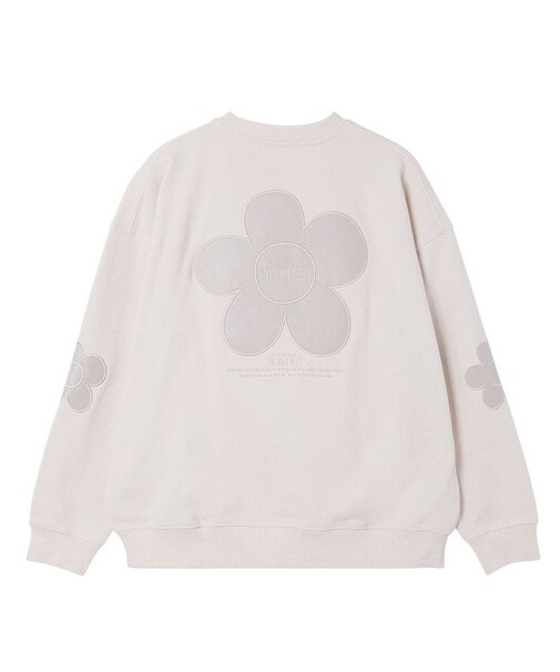 FLOWER ELBOW PATCH SWEAT TOP