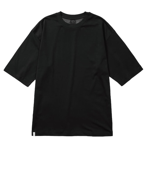 持続冷感-1℃コットン オーバーサイズ5分袖Tシャツ