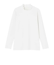 レディースリブメローハイネックTシャツ