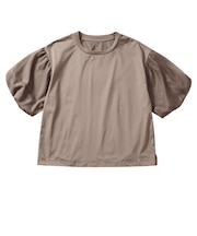 レディースドライサイドバルーンスリーブTシャツ