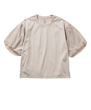 レディースドライサイドバルーンスリーブTシャツ