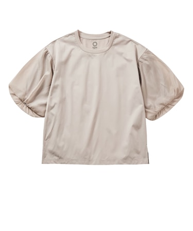レディースドライサイドバルーンスリーブTシャツ