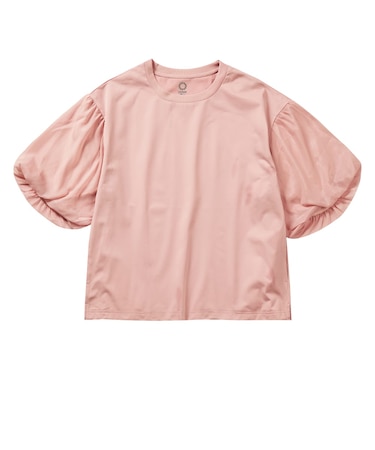 レディースドライサイドバルーンスリーブTシャツ