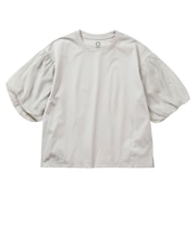 レディースドライサイドバルーンスリーブTシャツ