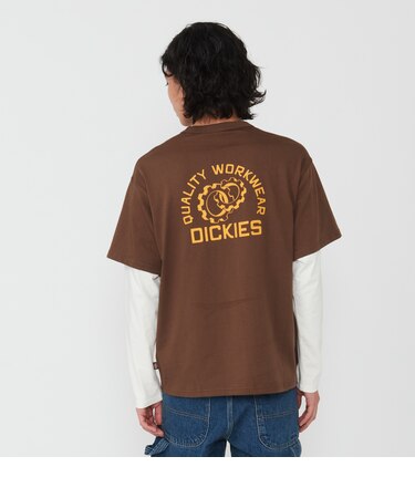 フェイク 2-IN-1 ロングスリーブTシャツ 長袖