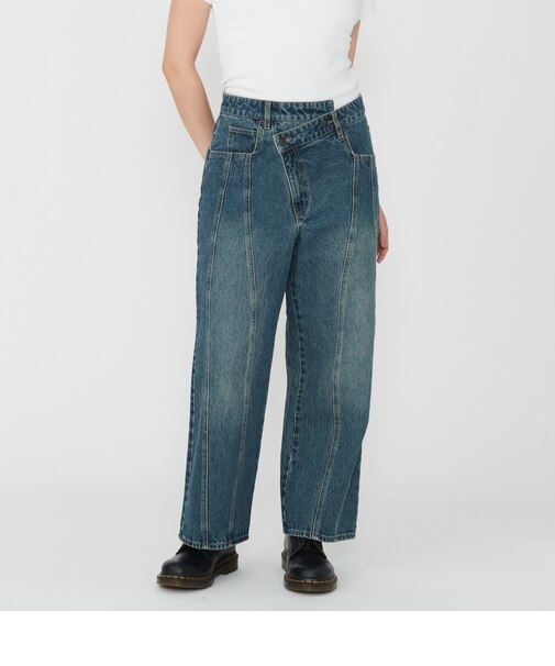 ウエストクロス デニムパンツ