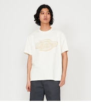 メッシュテクスチャ 3Dロゴプリント Tシャツ