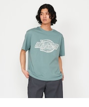 メッシュテクスチャ 3Dロゴプリント Tシャツ