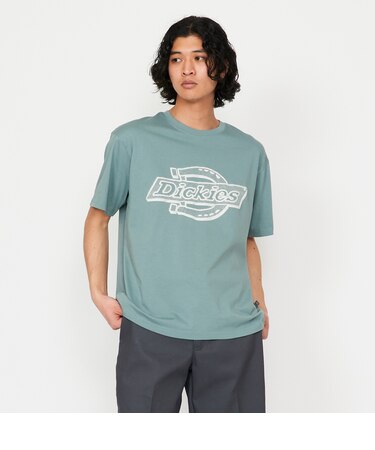 メッシュテクスチャ 3Dロゴプリント Tシャツ