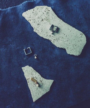 Pearl 2way Square Earring / Single