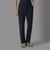 ダーバン D'URBAN ネイビー無地ワッシャードレスパンツ(ノータック)