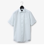 ダーバン D'URBAN ダイヤ小紋プリントシアサッカー半袖シャツ（カッタウェイ）