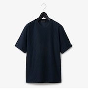 ダーバン D'URBAN 鹿の子幾何学クロスジャカードクルーネックTシャツ
