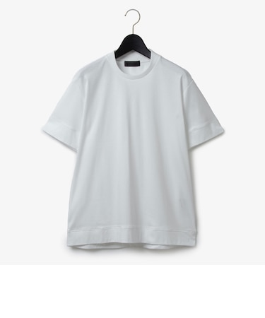 ダーバン D'URBAN コットンスムースクルーネックTシャツ(ジャケT)