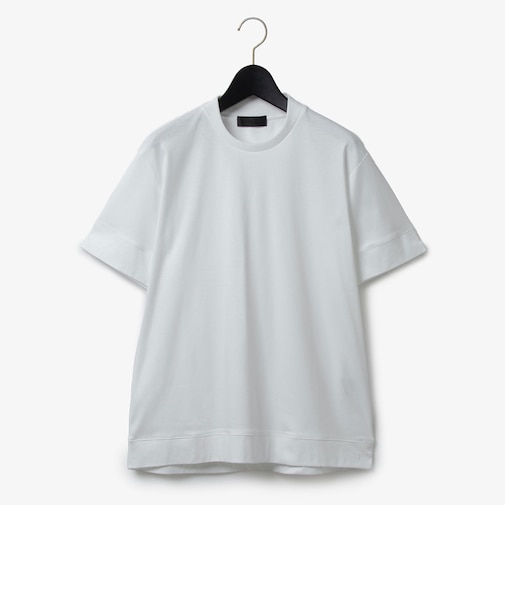 ダーバン D'URBAN コットンスムースクルーネックTシャツ(ジャケT)