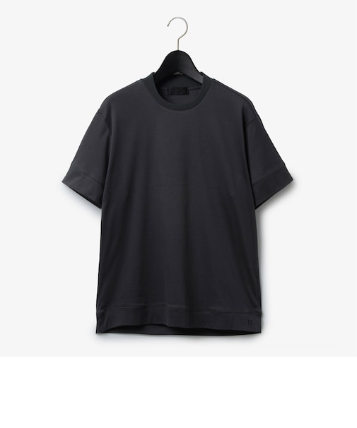 ダーバン D'URBAN コットンスムースクルーネックTシャツ(ジャケT)