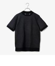 ダーバン D'URBAN フォギー調プレーティング天竺半袖ニットTシャツ