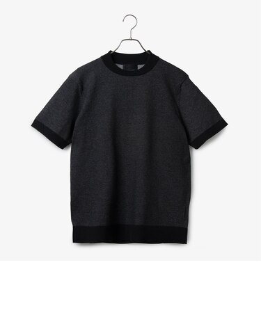 ダーバン D'URBAN フォギー調プレーティング天竺半袖ニットTシャツ