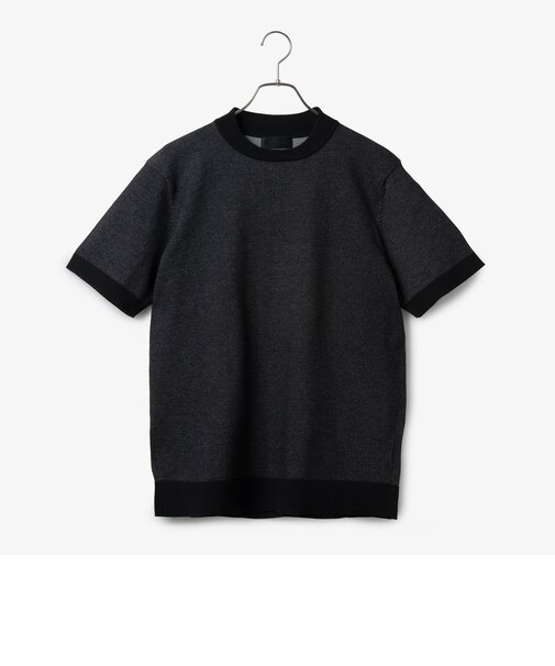 ダーバン D'URBAN フォギー調プレーティング天竺半袖ニットTシャツ