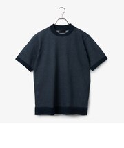 ダーバン D'URBAN フォギー調プレーティング天竺半袖ニットTシャツ