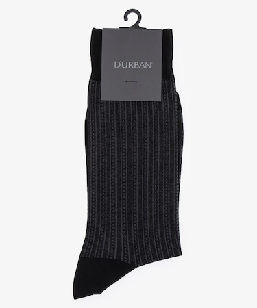 ダーバン D'URBAN ストライプ柄ソックス
