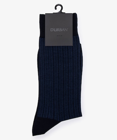 ダーバン D'URBAN ストライプ柄ソックス