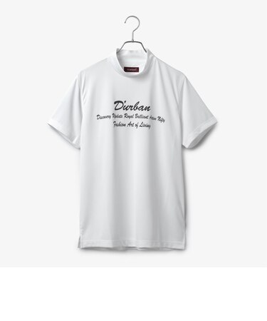 ダーバン D'URBAN 【GOLF】ロゴプリントモックネックカットソー(ショートスリーブ)