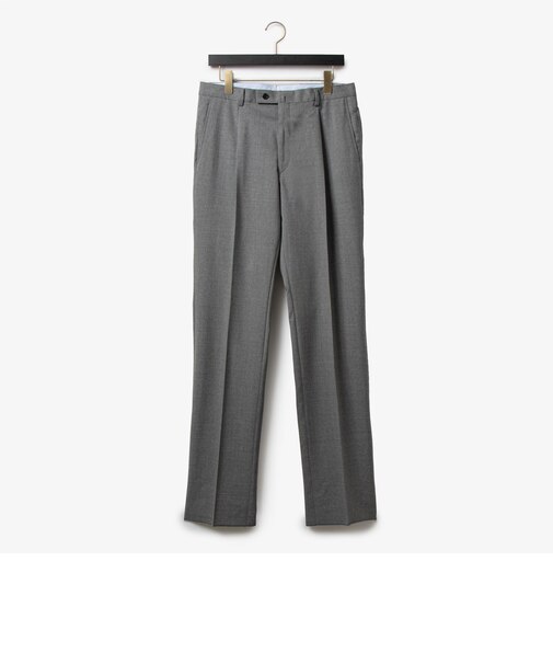 ダーバン D'URBAN Zeal ウールストレッチドレスパンツ(ワンタック) (グレー)