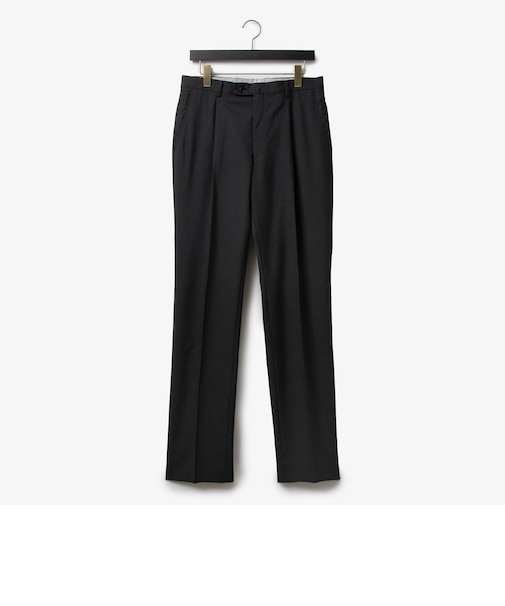 ダーバン D'URBAN Zeal ウールストレッチドレスパンツ(ワンタック) (グレー)
