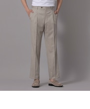 ダーバン D'URBAN Zeal ウールストレッチドレスパンツ(ワンタック) (グレー)