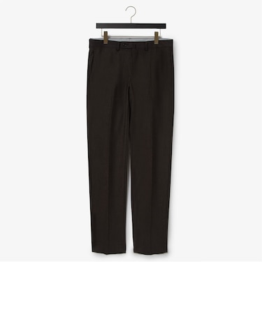 ダーバン D'URBAN Active r.a.s.o. チャコールグレー織柄ドレスパンツ(ノータック)