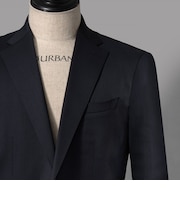 ダーバン D'URBAN Sessera ネイビー無地スーツ（総裏） （センターベント）