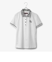 【GOLF】襟プリントポロシャツ(ショートスリーブ)(Ladies)