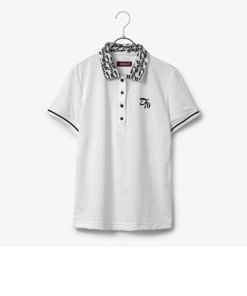 【GOLF】襟プリントポロシャツ(ショートスリーブ)(Ladies)