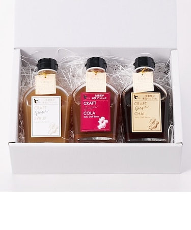 AKOMEYA TOKYO/ 生姜屋が本気でつくったクラフトジンジャーシロップ3種セット