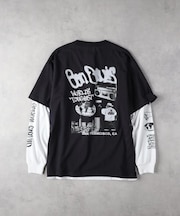 BEN DAVIS(ベンデイビス)【メンズ】リアルレイヤードロングスリーブプリントＴシャツ