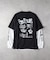 BEN DAVIS レイヤードロングスリーブプリントＴシャツ