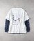 BEN DAVIS レイヤードロングスリーブプリントＴシャツ