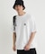 CAMP7(キャンプ7)バックストレートラインロゴプリントＴシャツ