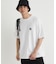 CAMP7(キャンプ7)バックストレートラインロゴプリントＴシャツ