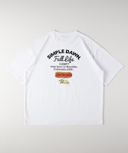 CAMP7(キャンプ7)バックフードプリントアニマル刺繍Ｔシャツ