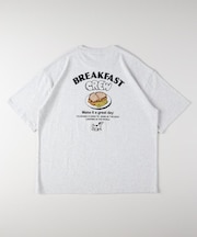 CAMP7(キャンプ7)バックフードプリントアニマル刺繍Ｔシャツ