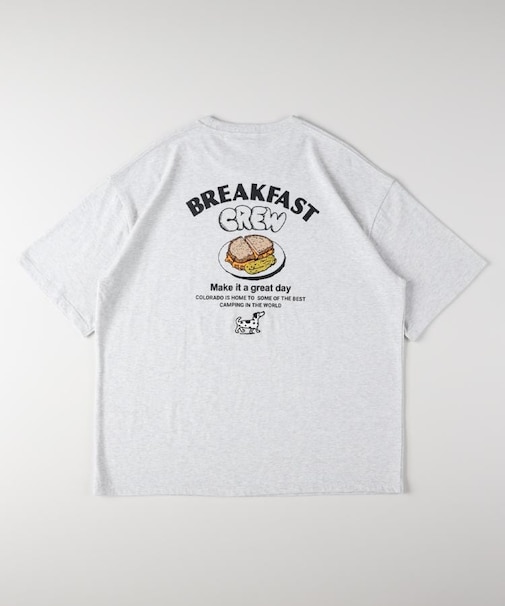 CAMP7(キャンプ7)バックフードプリントアニマル刺繍Tシャツ