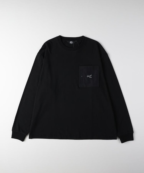 CAMP7(キャンプ7)【メンズ】胸ポケットロゴ刺繍ロングスリーブTシャツ