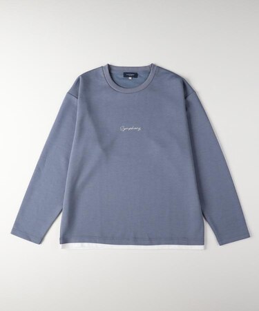 BACK NUMBER(バックナンバー)【メンズ】TRPU胸ロゴプリントロングスリーブTシャツ