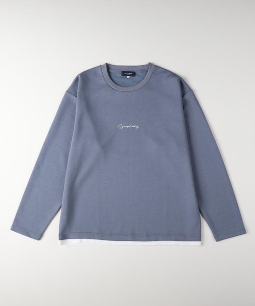 BACK NUMBER(バックナンバー)【メンズ】TRPU胸ロゴプリントロングスリーブTシャツ
