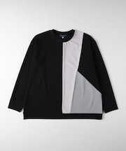BACK NUMBER(バックナンバー)【メンズ】梨地切替ロングスリーブTシャツ