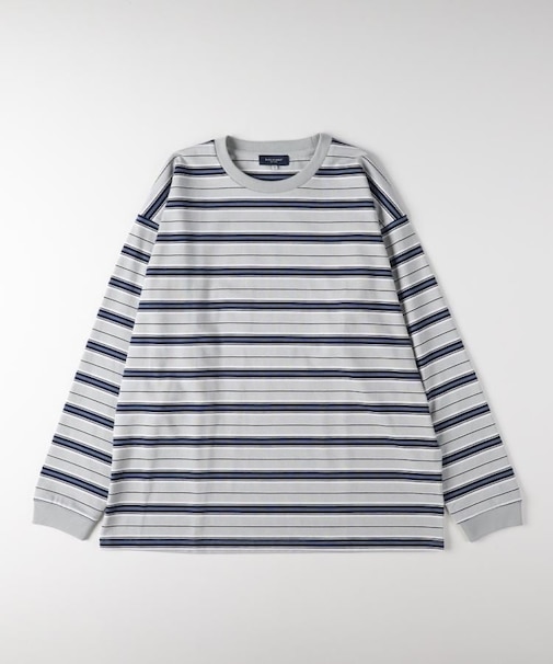 BACK NUMBER(バックナンバー)【メンズ】カラーボーダーロングスリーブTシャツ
