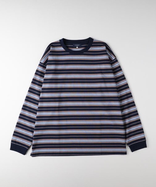 BACK NUMBER(バックナンバー)【メンズ】カラーボーダーロングスリーブTシャツ