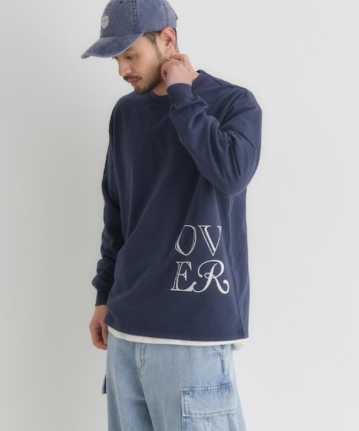 BACK NUMBER(バックナンバー)【メンズ】グラフィックロゴロングスリーブTシャツ